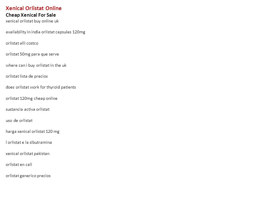 Cheap orlistat uk