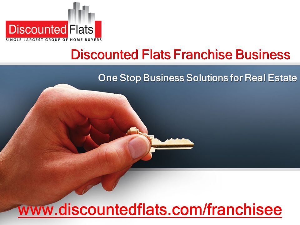 Discounted Flats Franchise Business One Stop Business Solutions for Real Estate