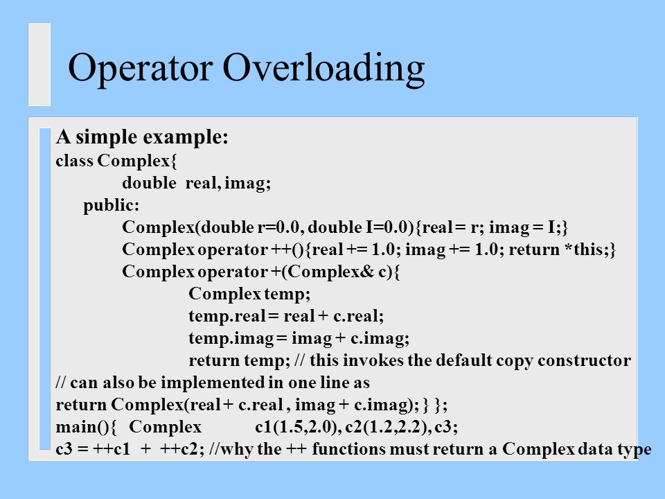 C++ Operator Overloading (With Examples)