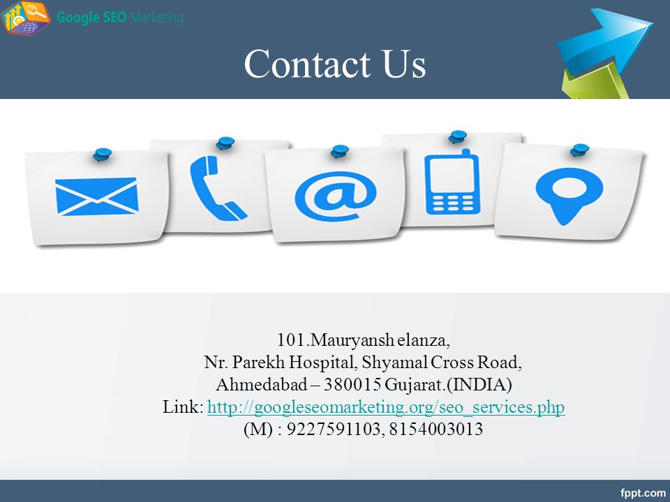 Contact Us 101.Mauryansh elanza, Nr.