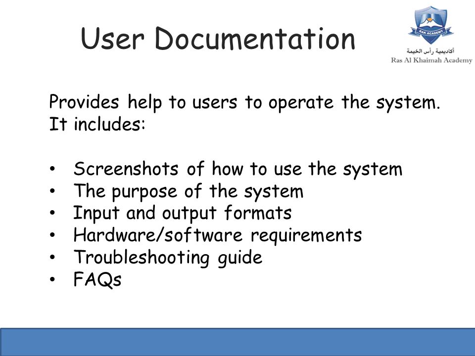 Learning Objectives Today we will Learn: The different methods of  implementation The differences between user and technical documentation. -  ppt download