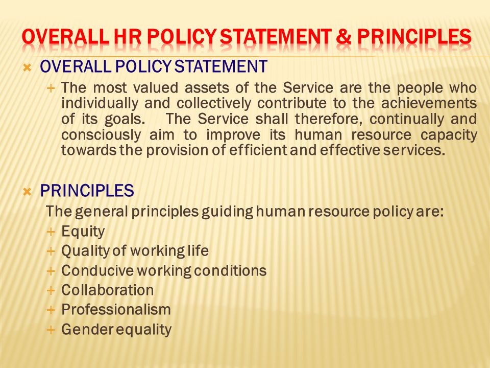 LGS – HR POLICY.  OVERALL POLICY STATEMENT  The most valued ...