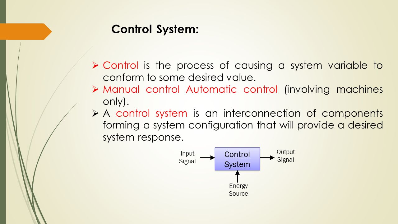 BASIC CONCEPTS OF CONTROL SYSTEM SEM :- V CONTROL ENGINEERING ENROLLMENT  NO: GUIDED BY PROF. S.P.PATEL. - ppt download