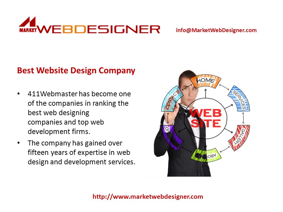 Best Website Design Company 411Webmaster has become one of the companies in ranking the best web designing companies and top web development firms.