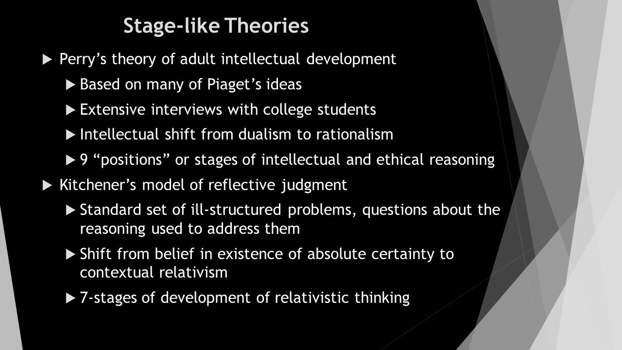 perry's theory of cognitive development stages