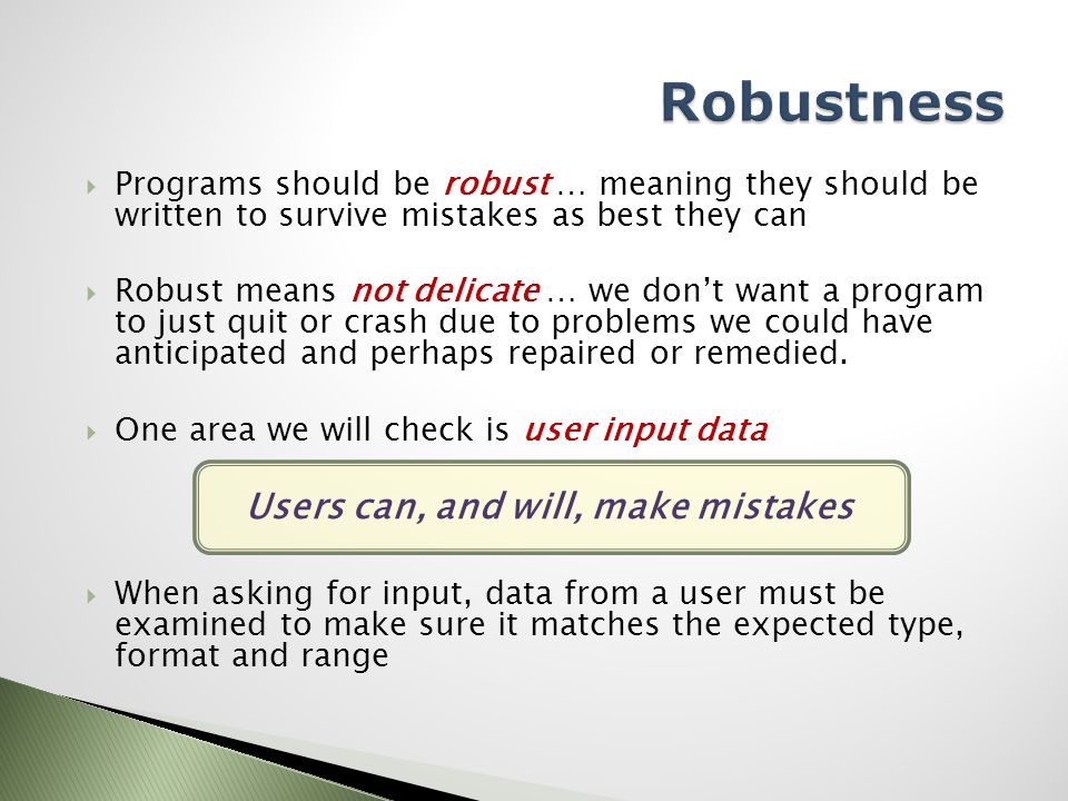 Robust Definition Computer Science