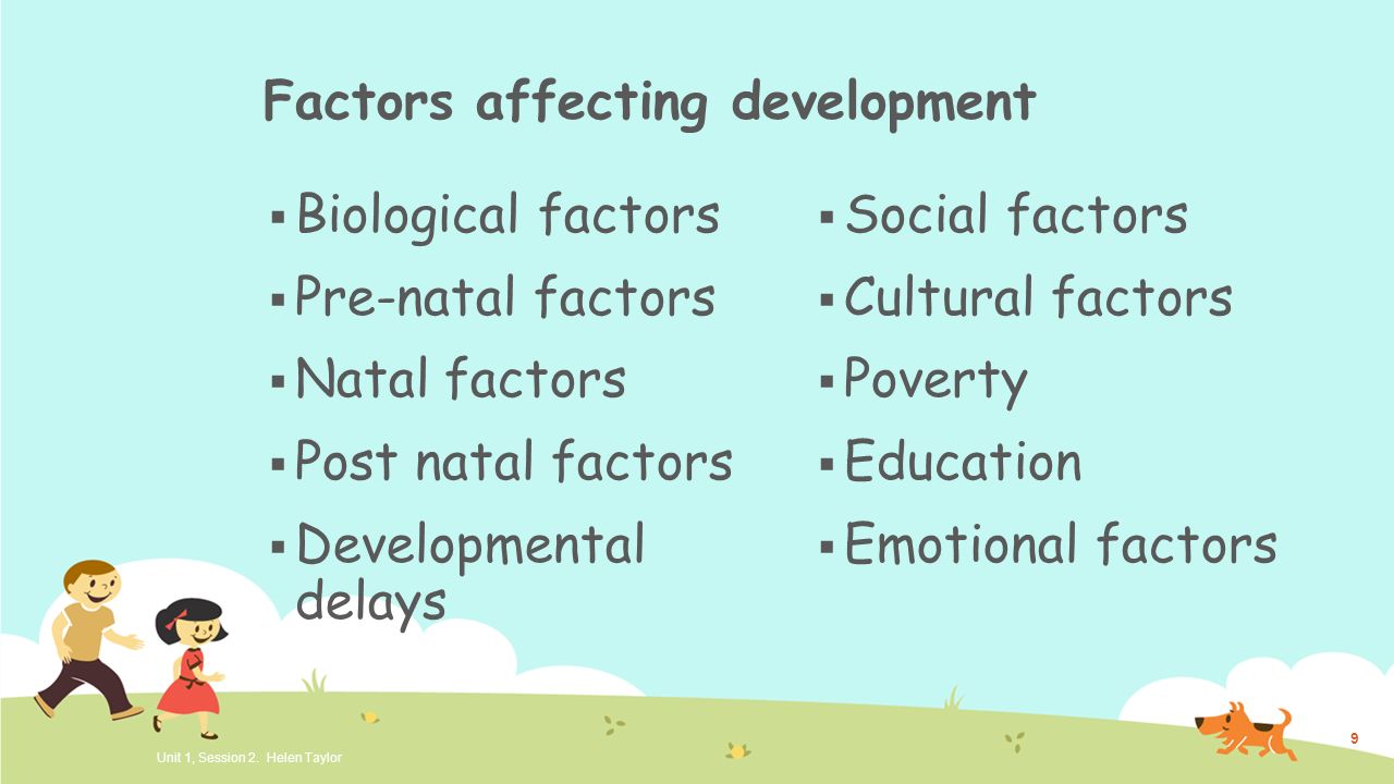 biological factors that affect child development