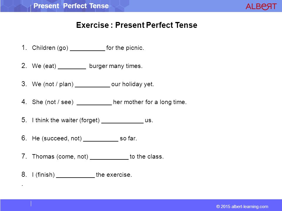 Present tenses упражнения 1