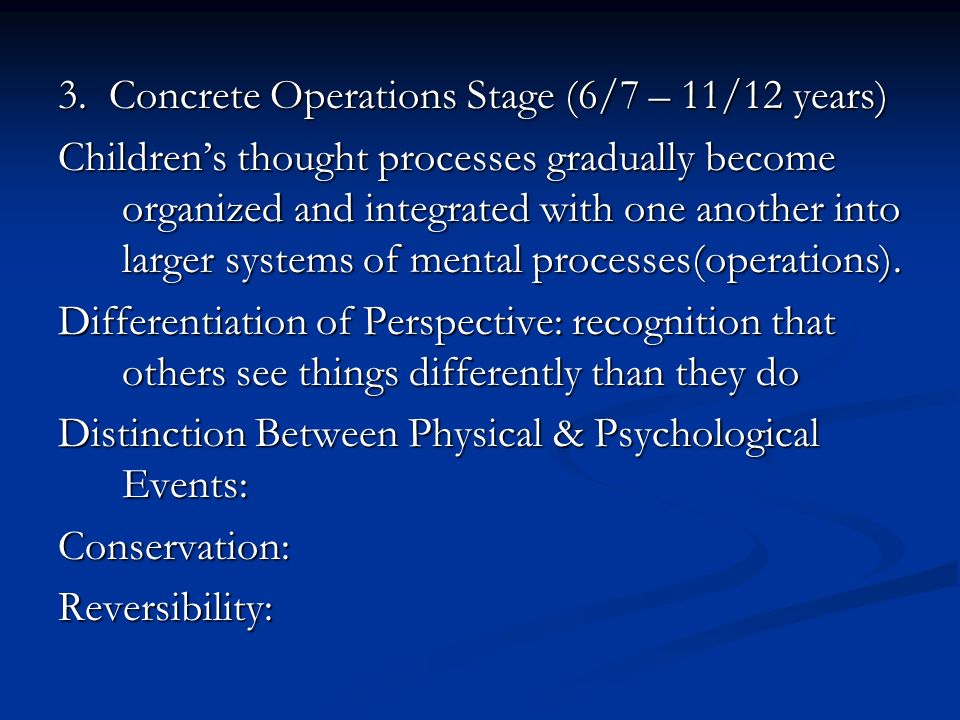 Stage Theories of Developement COGNITIVE DEVELOPMENT COGNITIVE