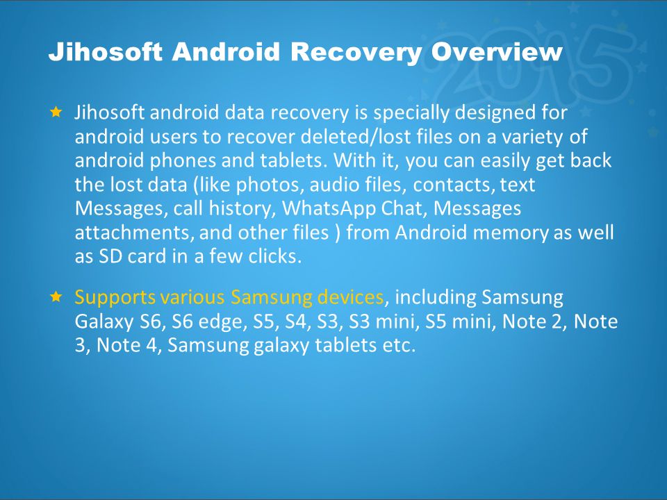 Jihosoft Android Data Recovery Free