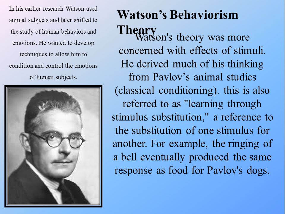 Watson coined the term “Behaviorism” in Punishment Neutral Effect Reward  Response Stimuli Antecedent ConditionsBehaviorConsequences John Broadus. -  ppt download