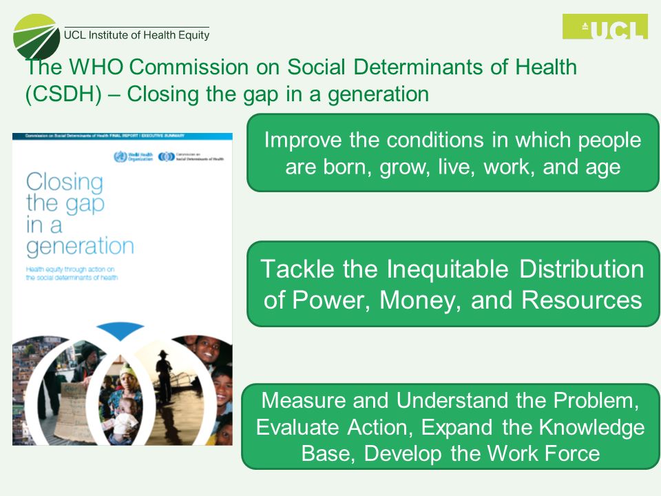 Addressing social determinants of health in the context of sustainable  human development Prof Sir Michael Marmot - ppt download