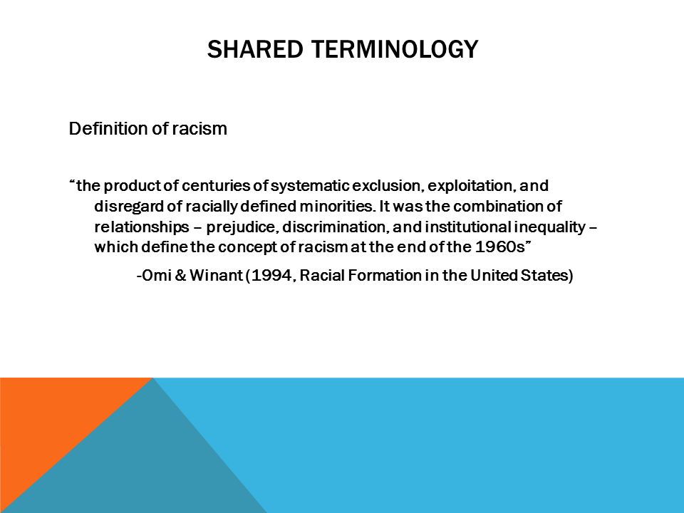what does racial formation mean