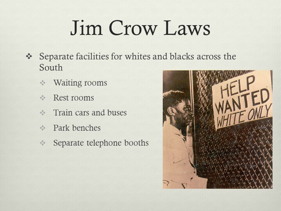 how did jim crow laws affect african american