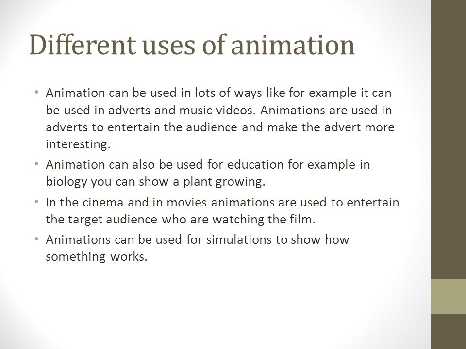 What Can We Use Animation For? Louis bird. Describe the purpose and target  audience for the Wallace and Gromit animation The purpose of this animation.  - ppt download