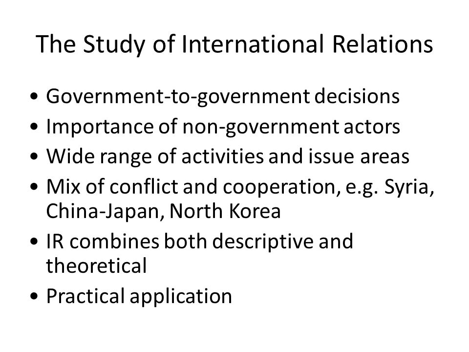 the level of analysis problem in international relations