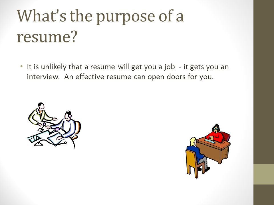 writing your resume planning 10 what is a resume a resume is a the purpose of a resumes