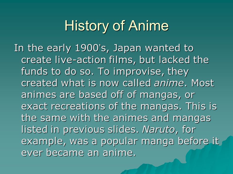 Slide de Animes