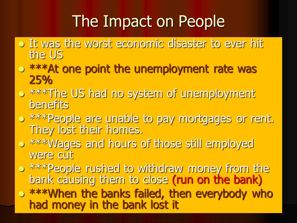 ushc 6 3b explain the causes and consequences of the great great depression causes and effects