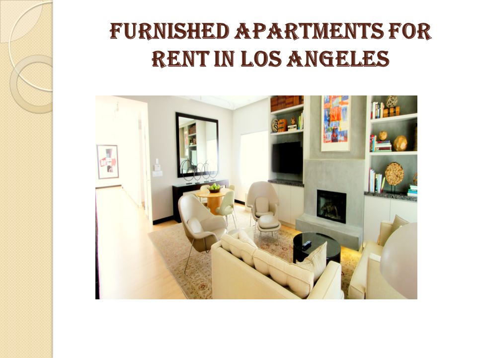 Furnished apartments for rent in Los Angeles