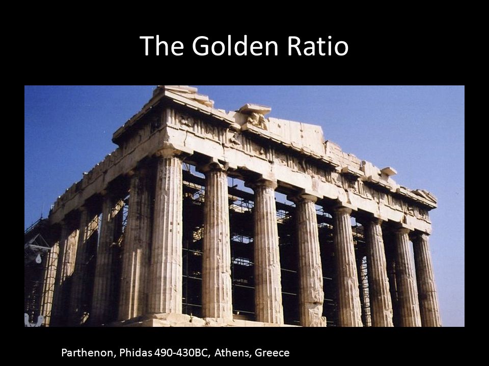 The Golden Ratio Parthenon, Phidas BC, Athens, Greece