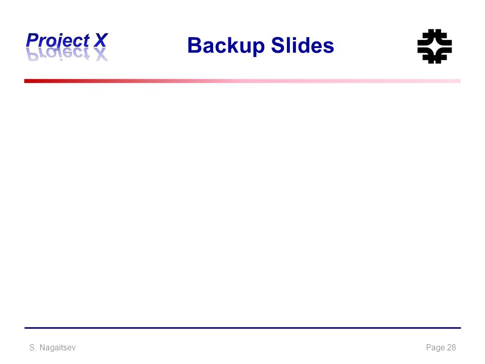 Backup Slides S. NagaitsevPage 28