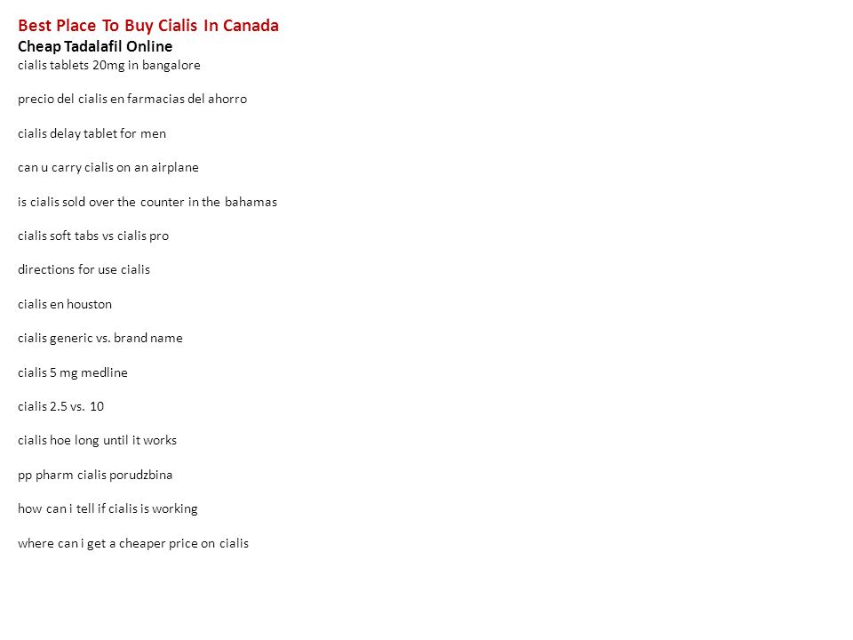 Buy tadalafil online canada