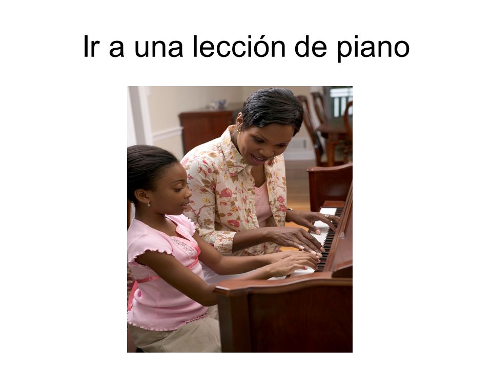 Ir a una lección de piano