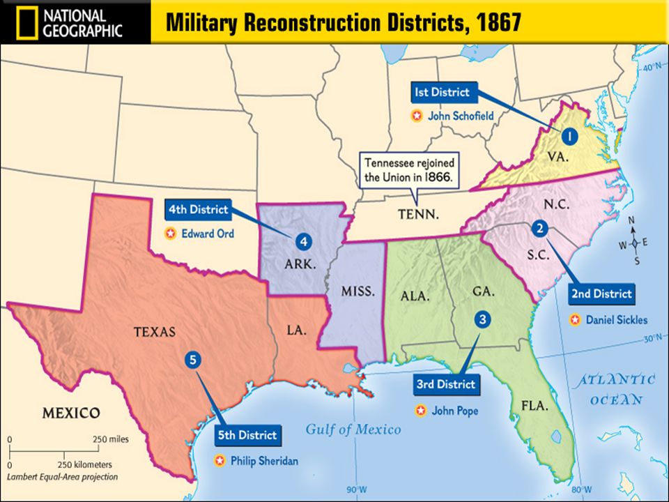 Image result for Military Reconstruction + Map