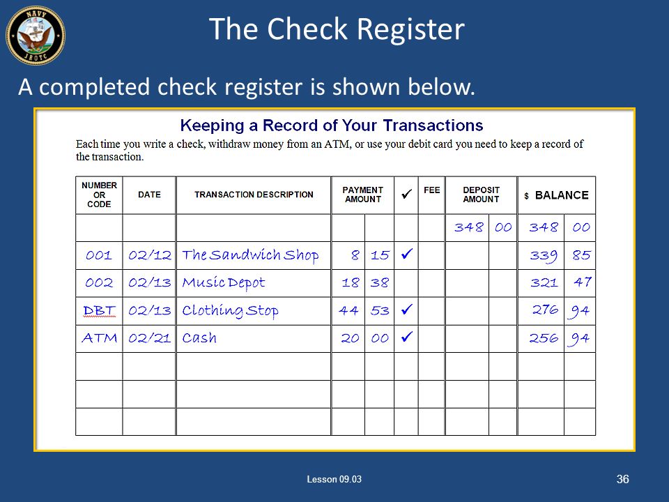 NJROTC NS 4 Financial Wisdom 1 Lesson Banking Procedures ppt NJROTC NS 4 Financial Wisdom 1 Lesson Banking Procedures ppt