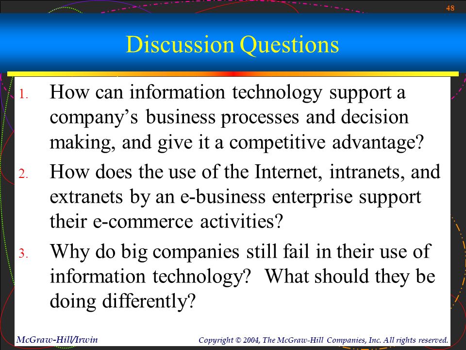 how can information technology support a companys business processes