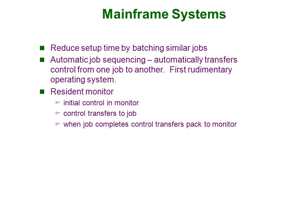 Chapter 1: Introduction What is an Operating System? Mainframe Systems  Desktop Systems Multiprocessor Systems Distributed Systems Clustered System  Real. - ppt download