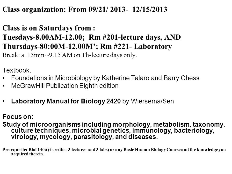 BIOL Microbiology MB CRN Houston Community College Fall