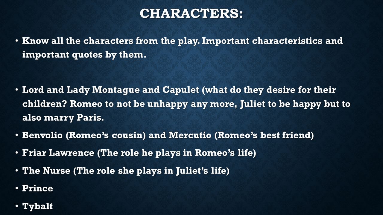 tybalt character traits