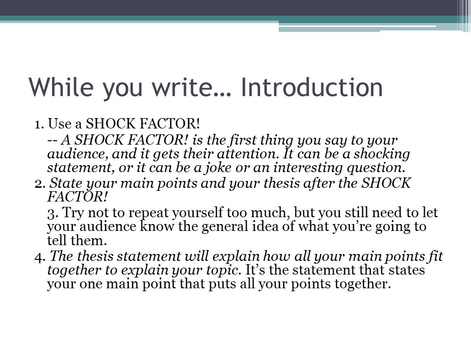 how to write an effective speech introduction