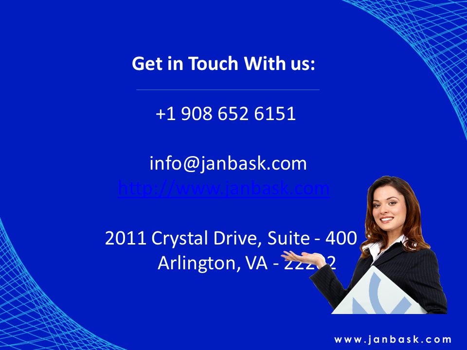 Get in Touch With us: Crystal Drive, Suite Arlington, VA