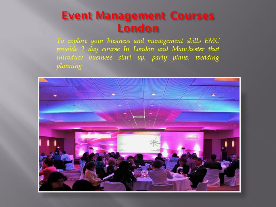 Event Management Courses To Plan Organize And Co Ordinate
