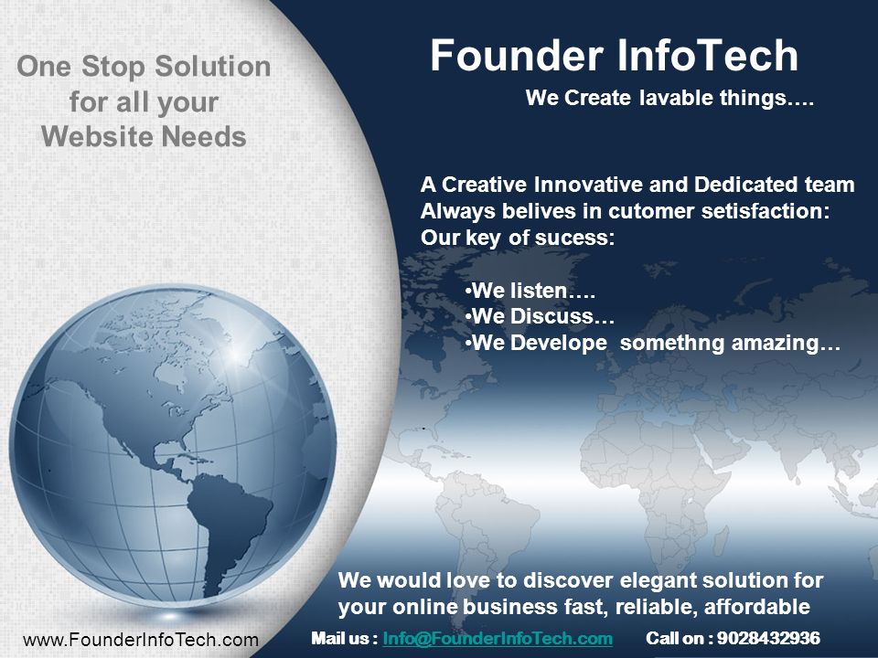 Founder InfoTech We Create lavable things….