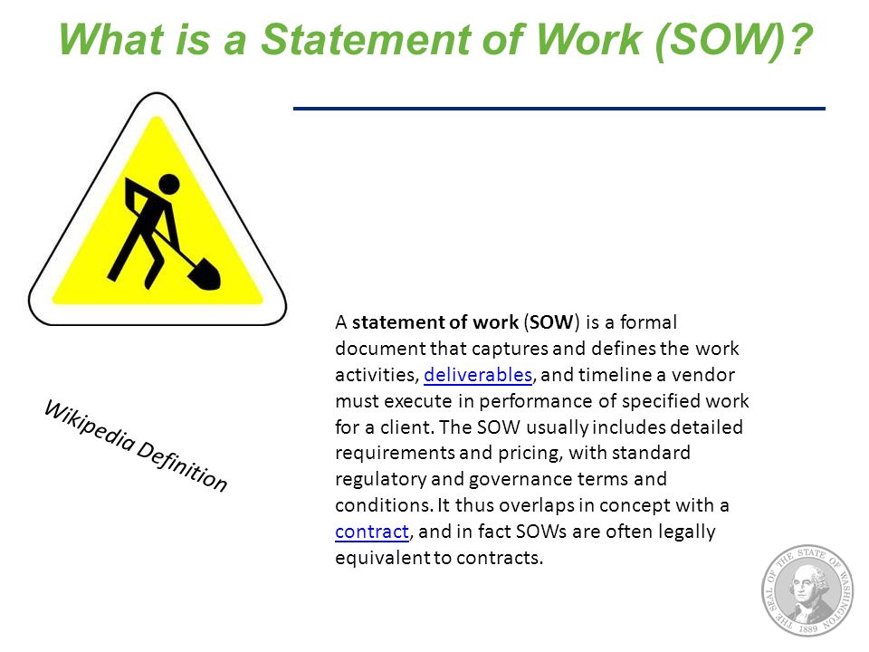 What is a Statement of Work (SOW).