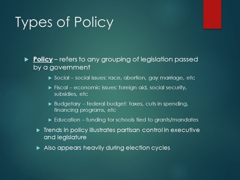 Federal Policy PARTICIPATION IN GOVERNMENT JOHNSTOWN HIGH SCHOOL MR ...