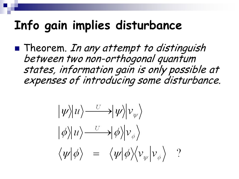 Info gain implies disturbance Theorem.