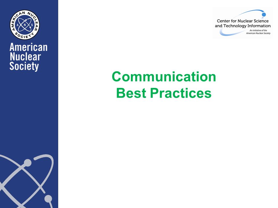 Communication Best Practices