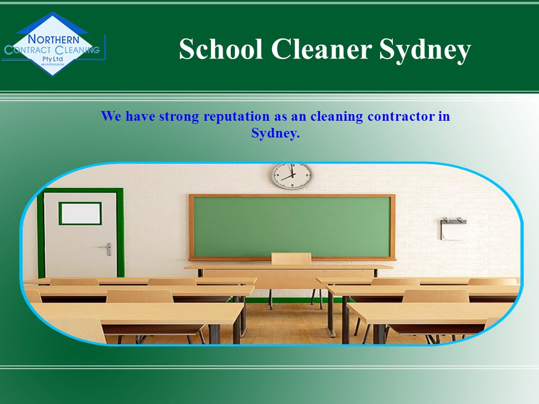 We have strong reputation as an cleaning contractor in Sydney. School Cleaner Sydney