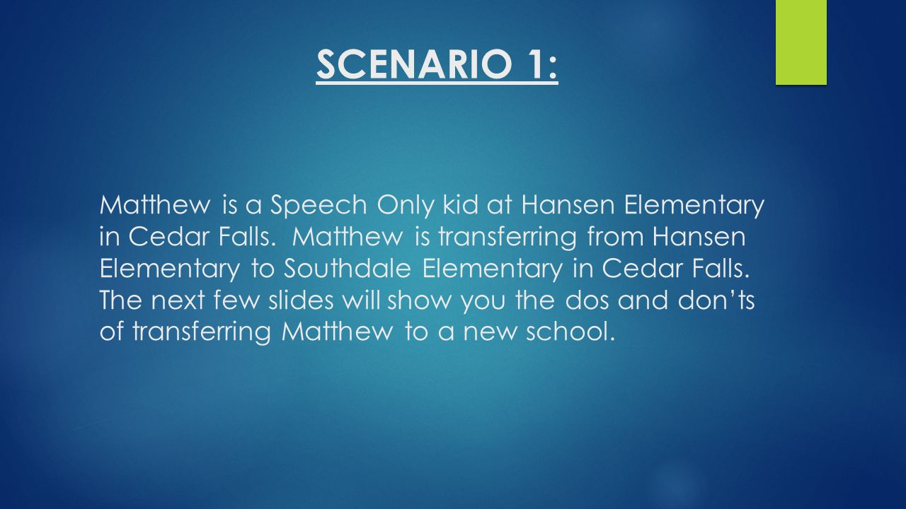 Matthew is a Speech Only kid at Hansen Elementary in Cedar Falls.