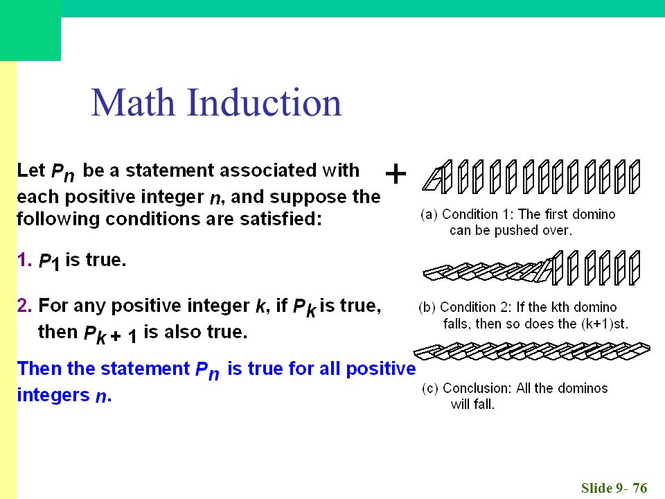 Slide Math Induction