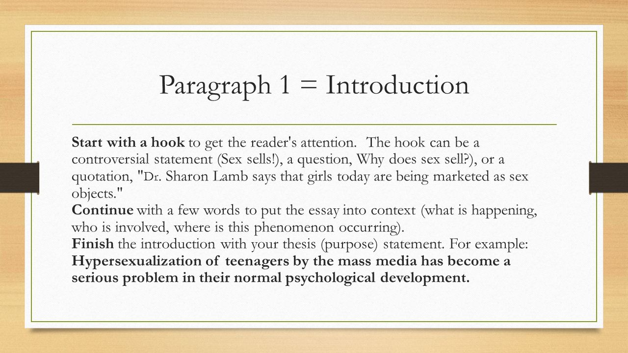 how to start an intro paragraph