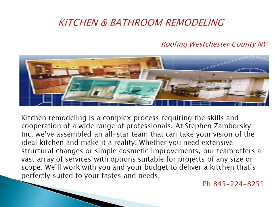 Kitchen remodeling is a complex process requiring the skills and cooperation of a wide range of professionals.