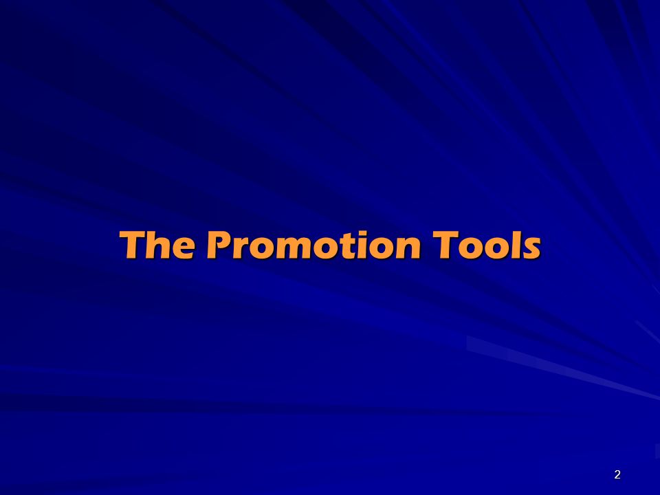 The Promotion Tools 2
