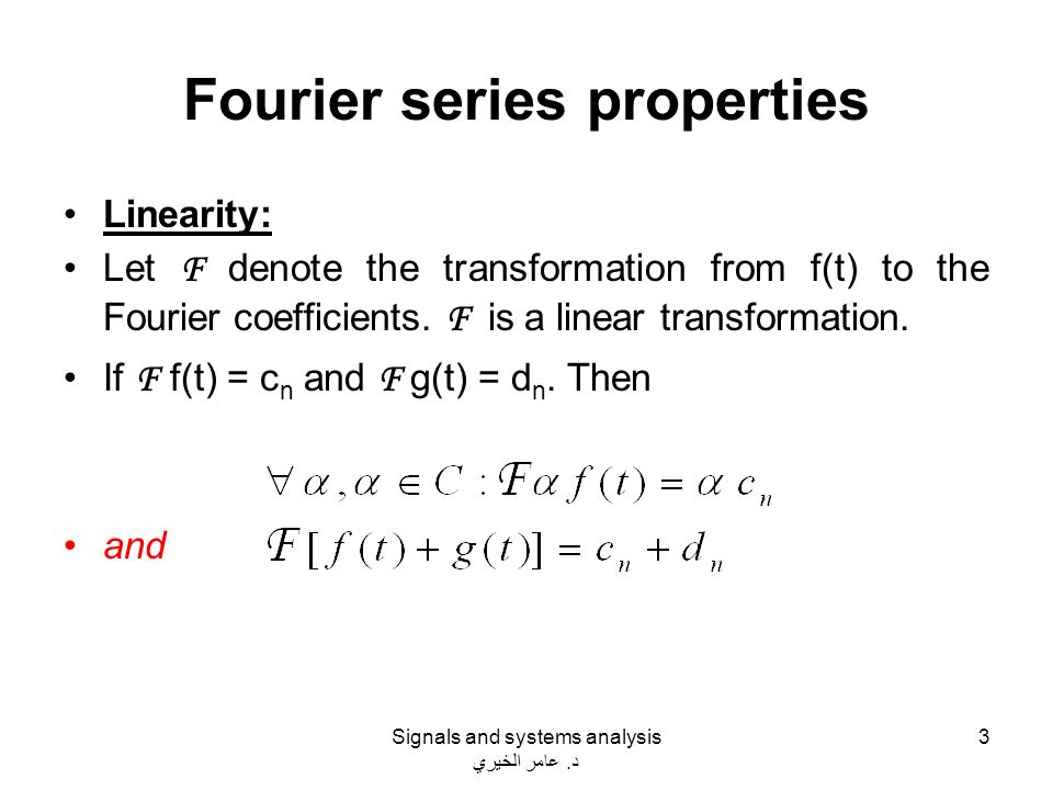 Convergence Of Fourier Series It Is Known That A Periodic Signal X T Has A Fourier Series Representation If It Satisfies The Following Dirichlet Conditions Ppt Download