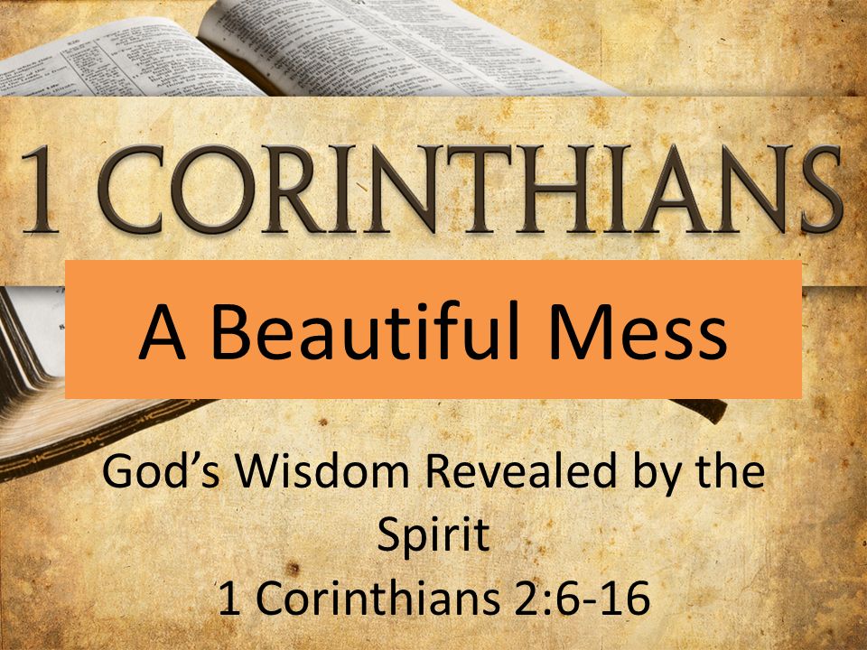 God’s Wisdom Revealed by the Spirit 1 Corinthians 2:6-16
